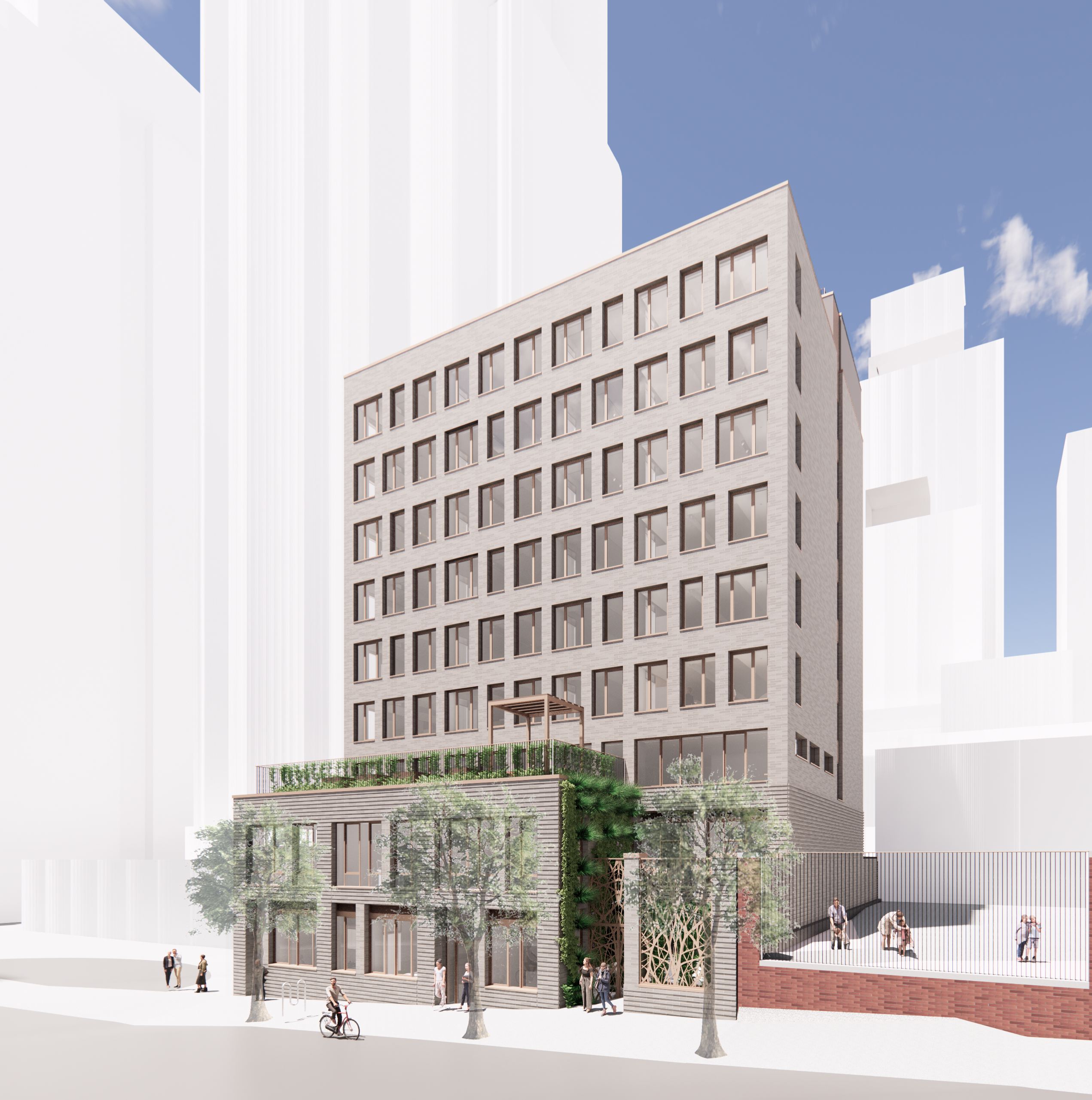 West 59th Street Shelter in Construction Image